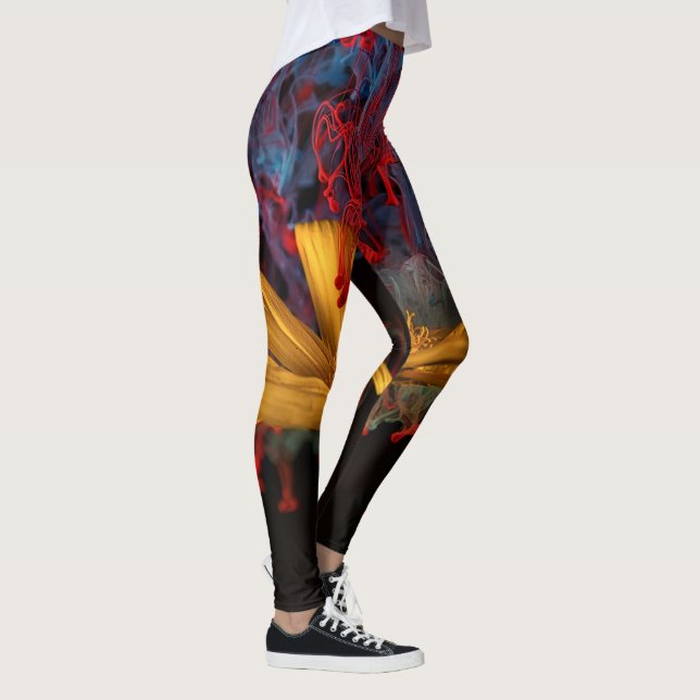 Leggings Légumineuses à fumée de couleur (Droite)