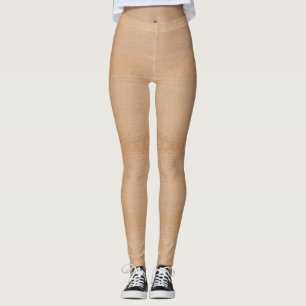 Leggings Légumineuses à grains de bois brun clair capri