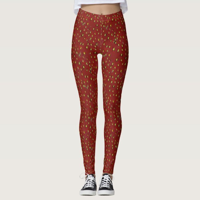 Leggings Légumineuses à la fraise (Devant)