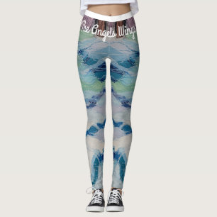 Leggings Légumineuses à motifs d'eau, aile de l'Ange