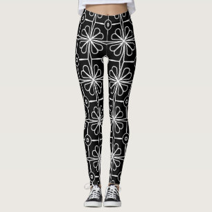 Leggings légumineuses à motifs floraux