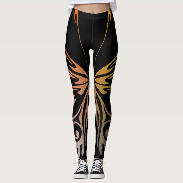 Leggings Légumineuses à papillon (Devant)