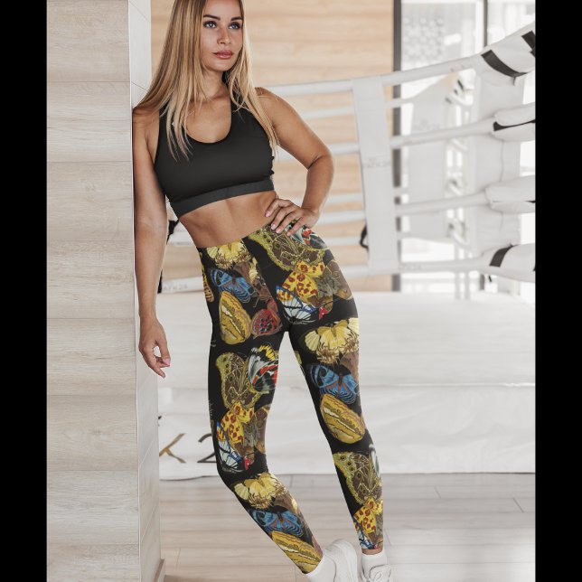 Leggings Légumineuses à papillons vintages - Plutôt (Créateur téléchargé)