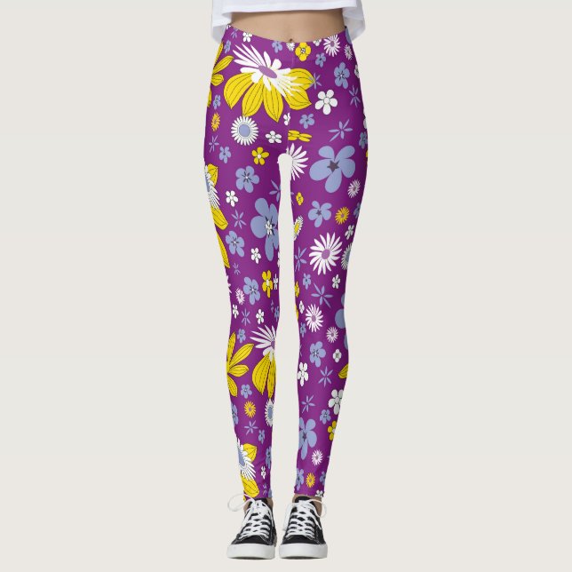 Leggings légumineuses à puissance de fleur (Devant)