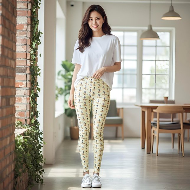 Leggings Légumineuses blanches à neige (Créateur téléchargé)