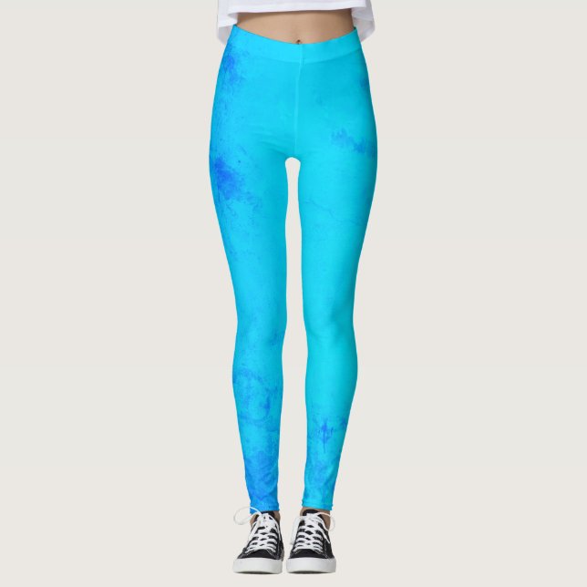 Leggings Légumineuses de rêve aquamarines (Devant)