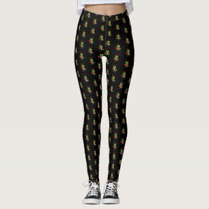 Leggings Légumineuses de serpent et de pomme "sucrées"