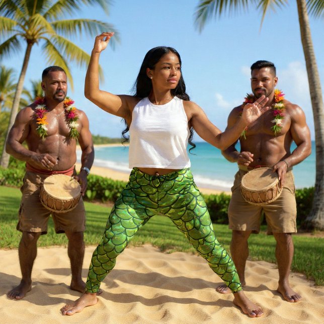 Leggings Légumineuses de sirène (Créateur téléchargé)