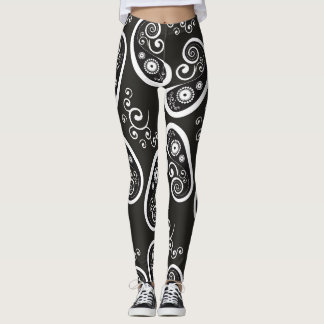 Leggings Légumineuses en cachemire noir