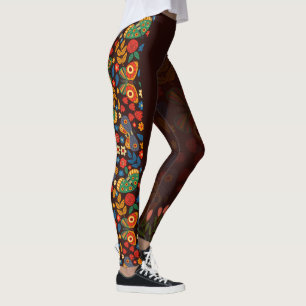 Leggings Légumineuses florales