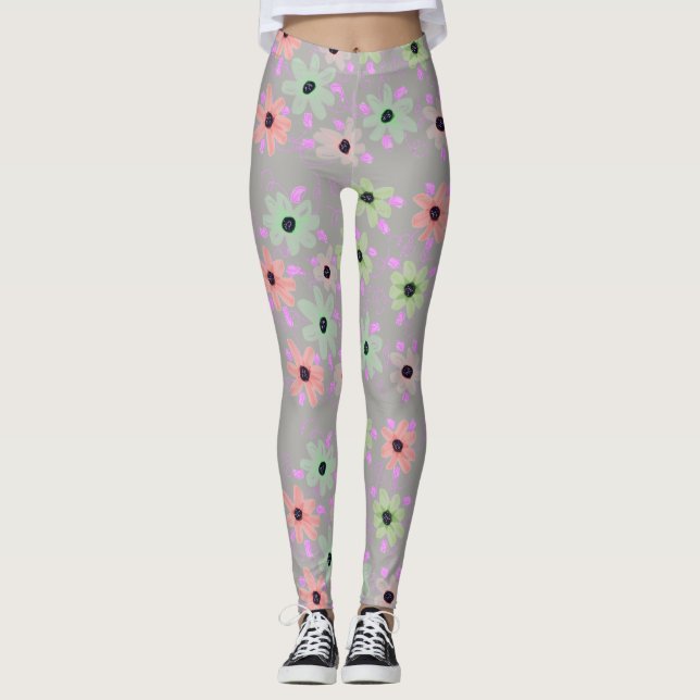 Leggings Légumineuses grises (Devant)