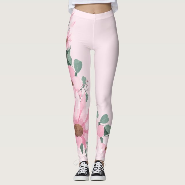 Leggings Légumineuses lavande rose rose (Devant)