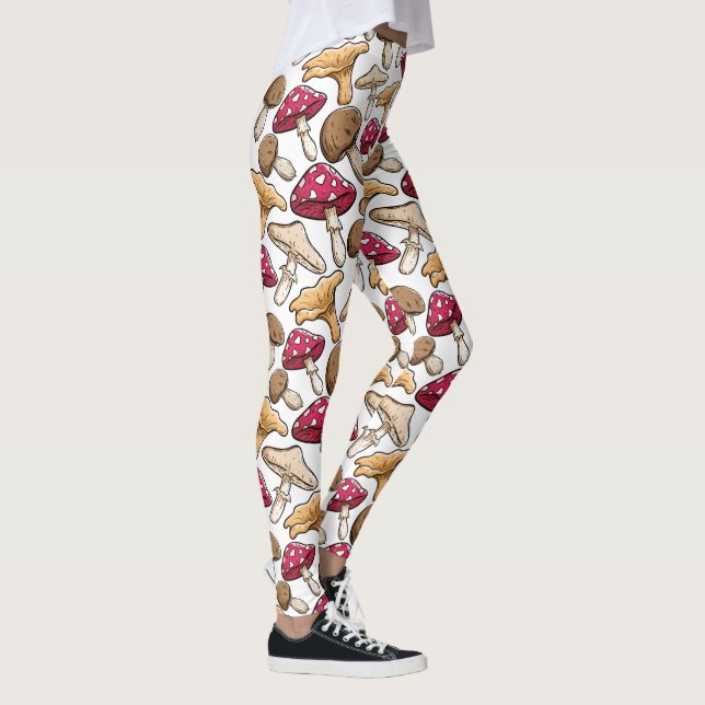 Leggings Légumineuses Motifs de champignons (Droite)