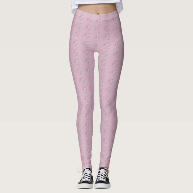 Leggings Légumineuses roses (Devant)