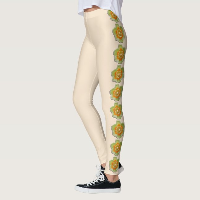 Leggings Légumineuses - Tulipe de peuplier de Tulipe sur Cr (Gauche)