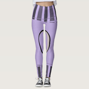 Leggings légumineuses violettes noires