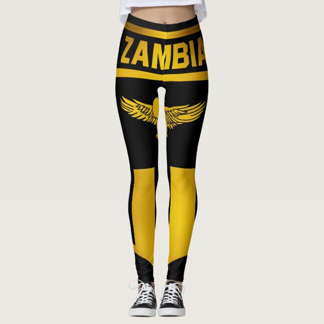 Leggings L'Emblème de la Zambie (Devant)