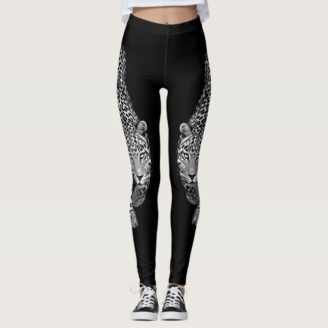 Leggings  Leopard – Bold & Stylish Animal Print (Devant)