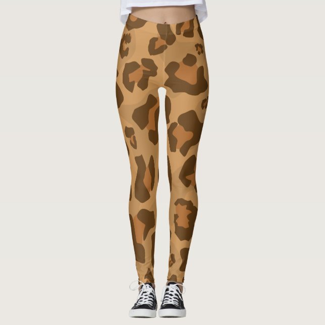 Leggings Leopard Cheetah Cougar Jaguar Puma Motif (Devant)