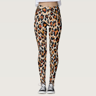 Leggings Leopard Géométrique : Illustration à motifs