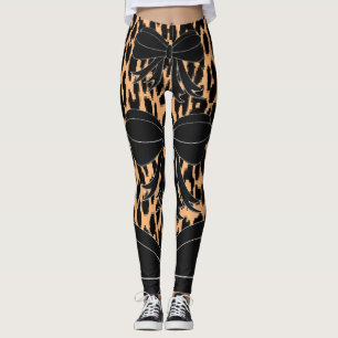Leggings Léopard noir