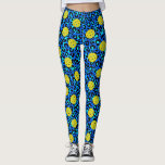 Leggings Léopard Poster de animal amusant Bleu Jaune Pickle<br><div class="desc">Prenez votre jeu dans un cran avec ces leggings amusants de pickleball avec des boules jaunes dressées contre un arrière - plan d'un poster de animal léopard bleu.  Idéal pour jouer au rec quotidien,  jouer au tournoi ou simplement courir autour de la ville.</div>