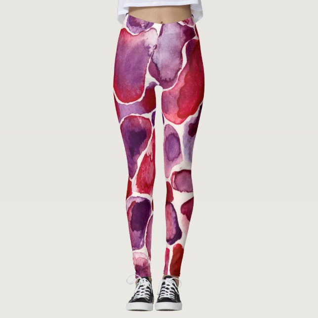 Leggings Leopard rose (Devant)