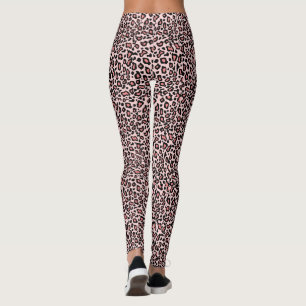 Leggings léopards roses