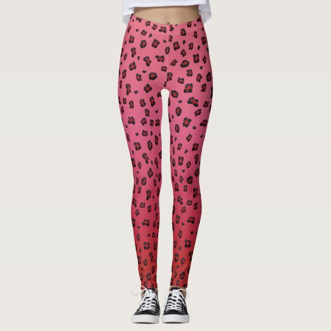 Leggings Leppard rose - Pantalon de Yoga de Saint- (Devant)