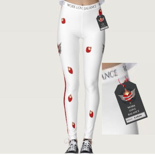 Leggings L'Équilibre Travail Amour Passion Cœur et Flamme