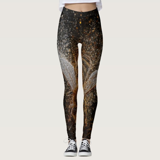Leggings Les abeilles tombées sont magiques (Devant)