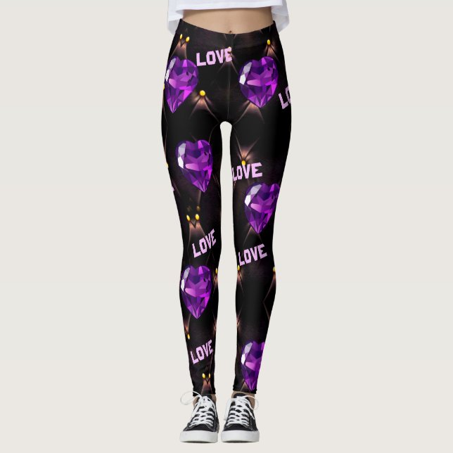 Leggings Les Coeurs pourpres et l'amour Les Légendes de la  (Devant)