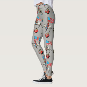 Leggings Les cow-girls et les chevaux impriment toutes les