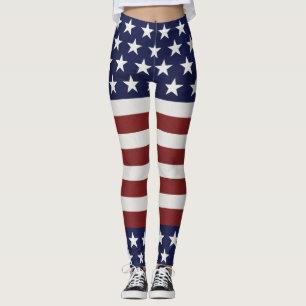 Leggings Les Etats-Unis drapeau américain coutume