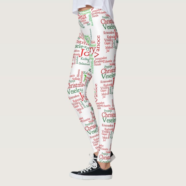 Leggings Les Fêtes De Noël Dans Le Monde Entier (Gauche)