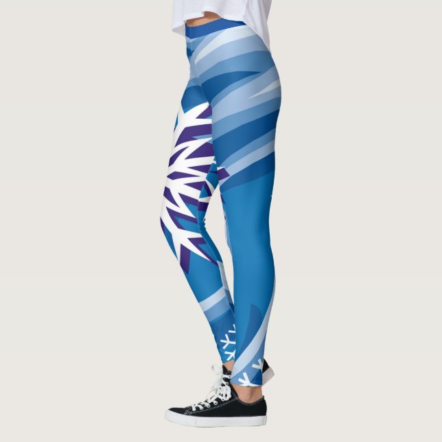 Leggings Les flocons de neige au vent - (Gauche)