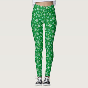 Leggings Les flocons de neige sous diverses formes Festive