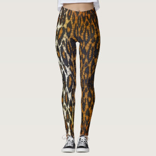 Leggings Les guêtres Brown des femmes noires élégantes