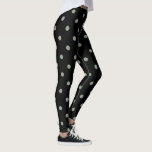 Leggings Les guêtres classiques de point de polka -<br><div class="desc">Ces guêtres mignonnes comportent une copie verte classique noire et de chuchotement de polka de point. Portez-les au gymnase, classe de yoga, sur des courses de course, ou salon autour la maison ! Ajoutez-la à vos guêtres collection ou cadeau elles à quelqu'un que vous aimez !</div>