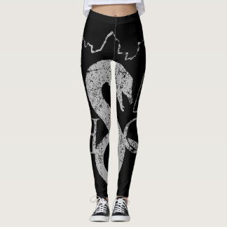 Leggings Les guêtres de peloton de loch dans le noir