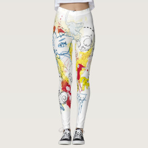 Leggings Les guêtres des femmes Copie-Modelées sauvages