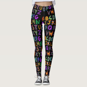 Leggings Les guêtres des femmes d'alphabet