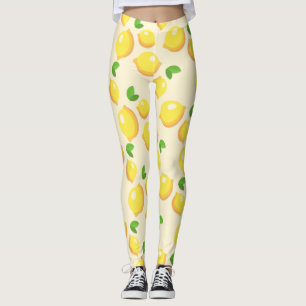 Leggings Les guêtres des femmes d'impression de citron