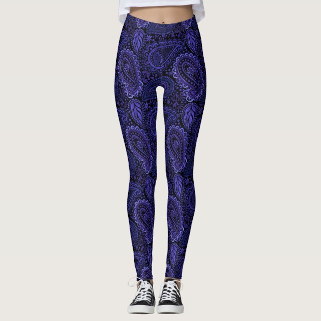 Leggings Les guêtres des femmes mauve-foncé riches de (Devant)
