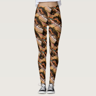 Leggings "Les houblons côtiers : Kangaroos sur la rive du p