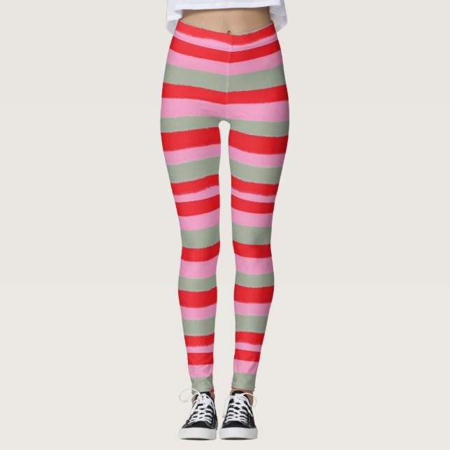 Leggings Les jambes de Noël des femmes (Devant)