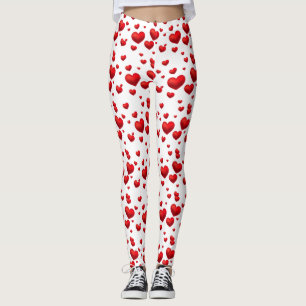 Leggings Les jambes des femmes - Coeurs de Saint-Valentin