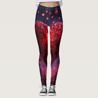 Leggings Les jambes des femmes Motifs de coeur"