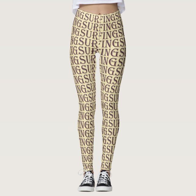 Leggings Les jambes des femmes surfeuses (Devant)