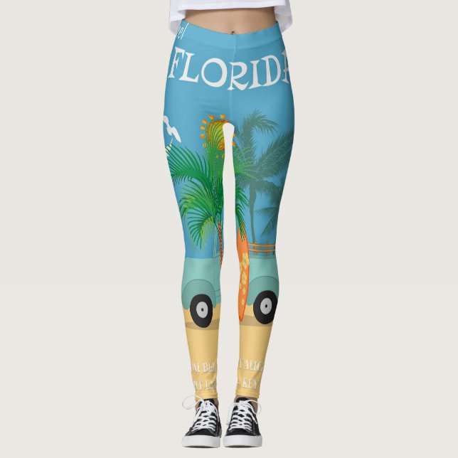 Leggings Les jambes des femmes surfeuses (Devant)
